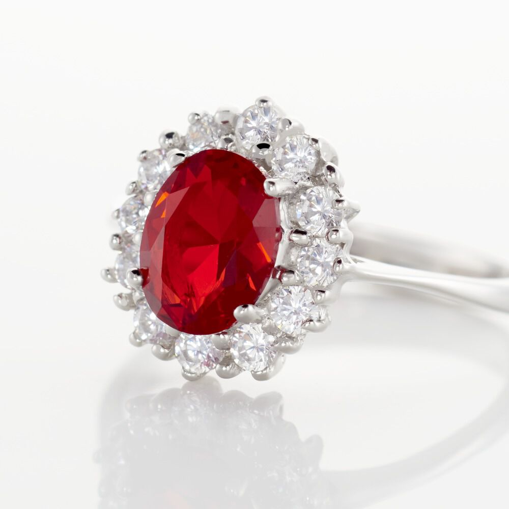Bague Perez 2 Argent Blanc Oxyde De Zirconium - Solitaires Femme | Marc Orian