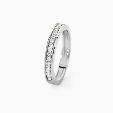 Alliance Dionysa Or Blanc Diamant - Alliances duo Femme | Marc Orian