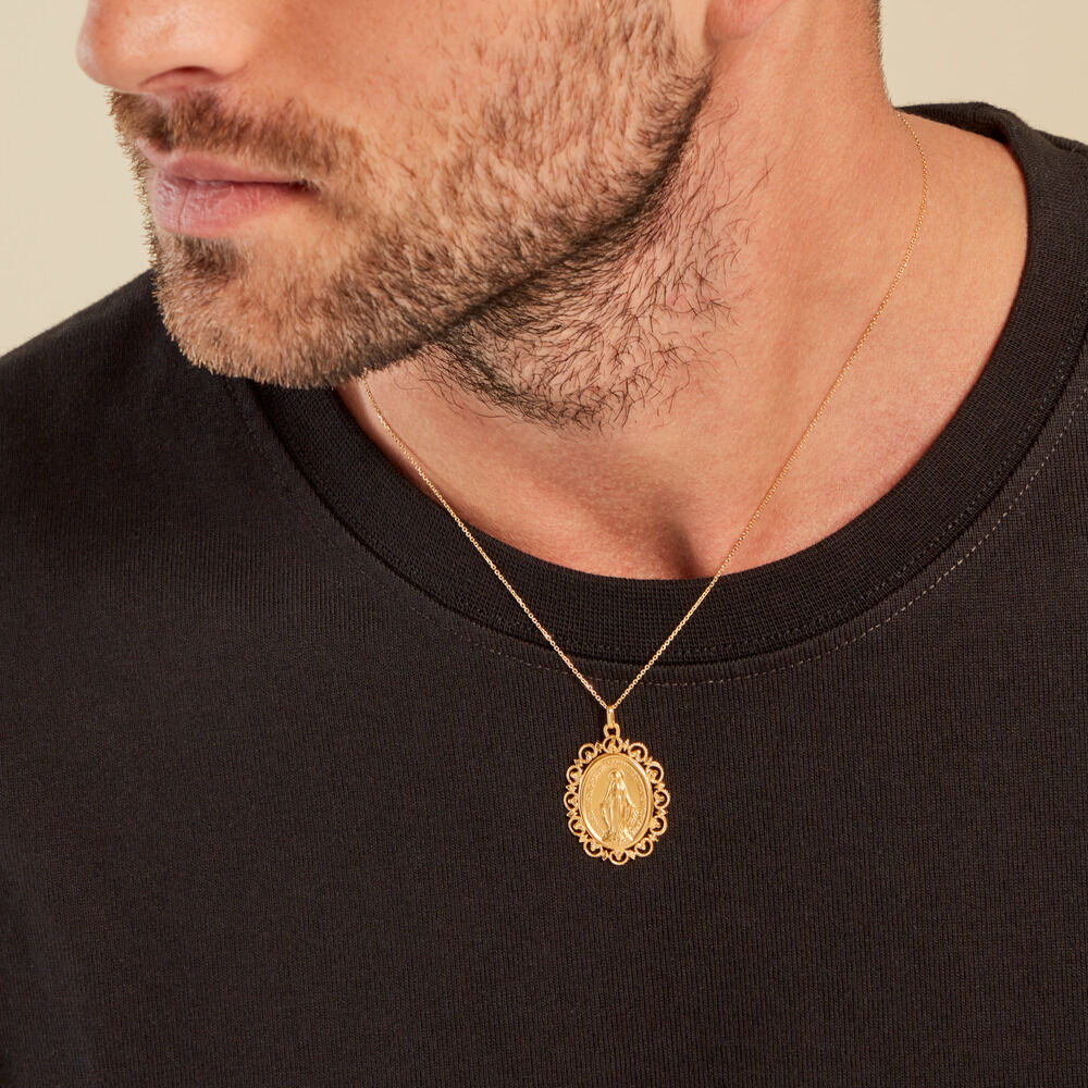 Pendentif Santo Or Jaune - Médailles et médaillons Famille | Marc Orian