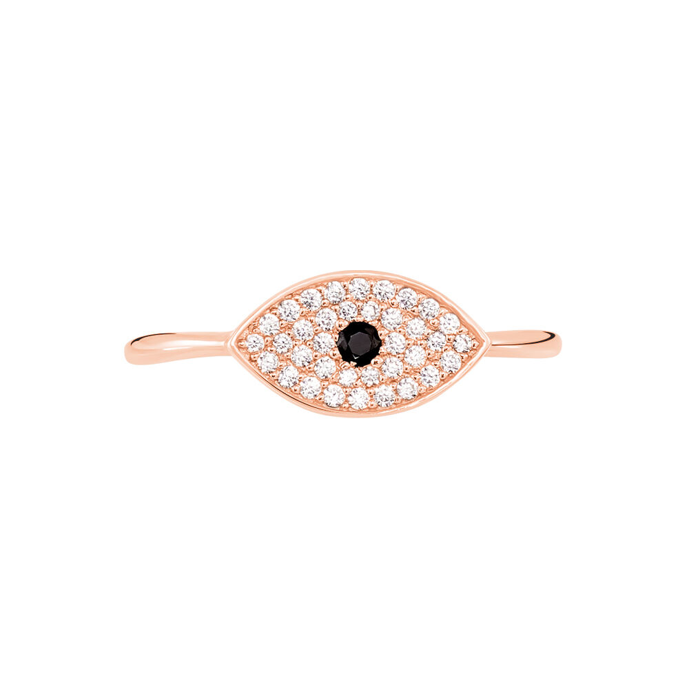 Bague Eldia Argent Rose Oxyde De Zirconium - Bagues avec pierre Femme | Marc Orian