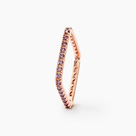Bague Aselya Argent Rose Oxyde De Zirconium - Bagues avec pierre Femme | Marc Orian