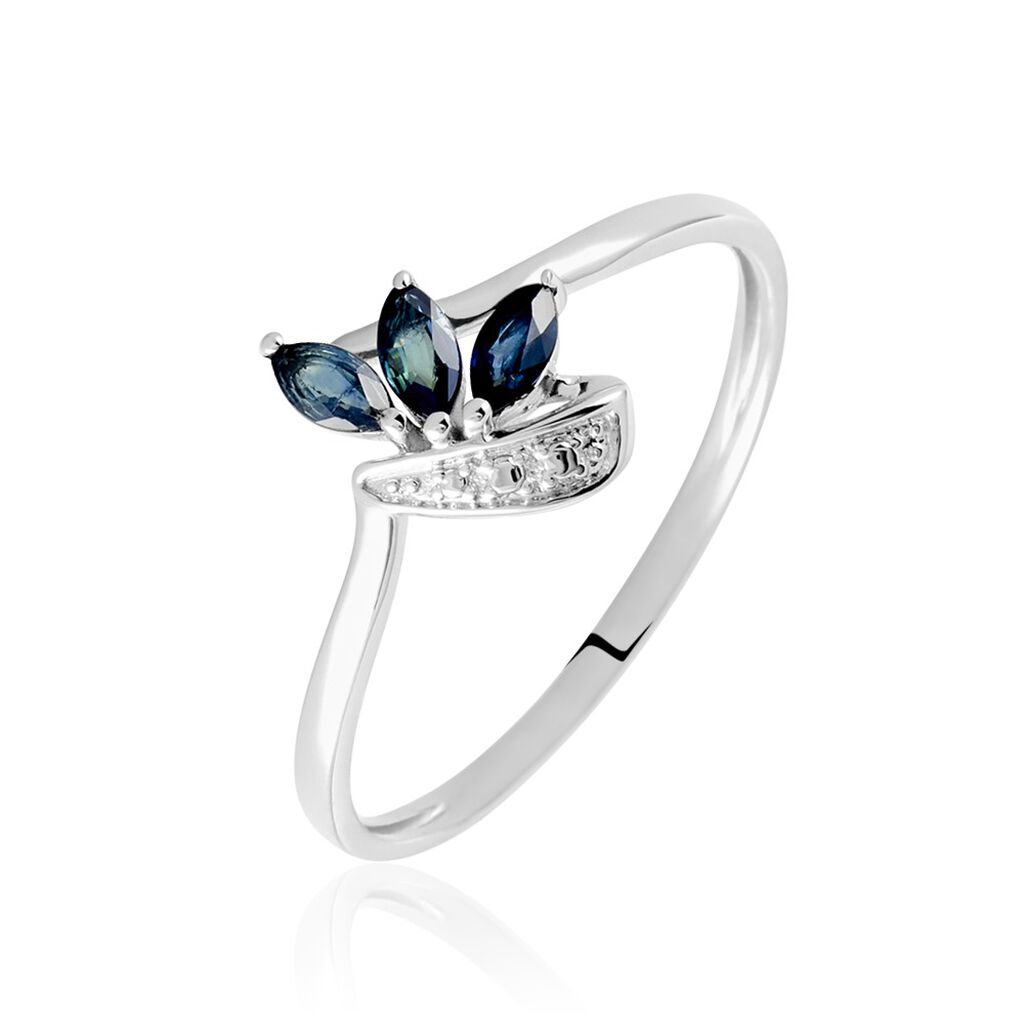 Bague Valy Or Blanc Saphir - Bagues vintage Femme | Marc Orian
