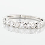 Alliance Hera Or Blanc Diamant - Alliances avec pierres Femme | Marc Orian