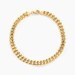 Bracelet Iris Or Jaune Maille Gourmette - Bracelets mailles Homme | Marc Orian