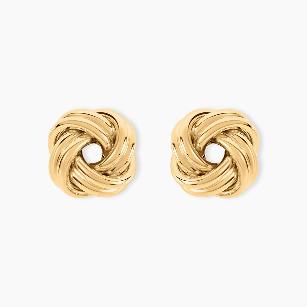 Boucles D'Oreilles Puces Gawain Or Jaune - Puces Femme | Marc Orian