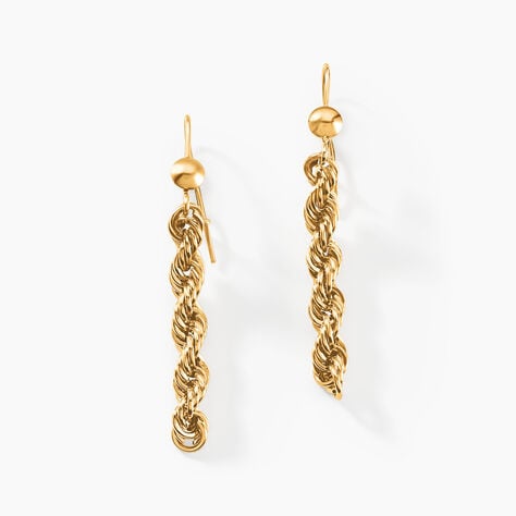 Boucles D'oreilles Pendantes Debbi Or Jaune - Pendantes Femme | Marc Orian
