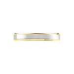 Alliance Hevan Ruban Or Bicolore - Alliances personnalis&eacute;es Unisex | Marc Orian