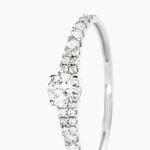 Bague Solitaire Francoise-marie Or Blanc Oxyde De Zirconium - Solitaires Femme | Marc Orian