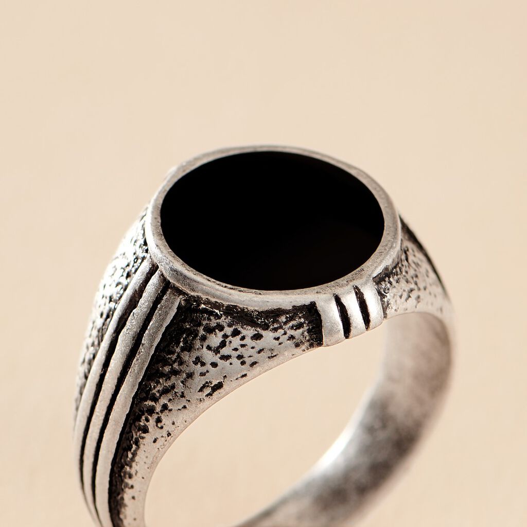 Bague Kaija Acier Blanc - Bague fantaisie Homme | Marc Orian