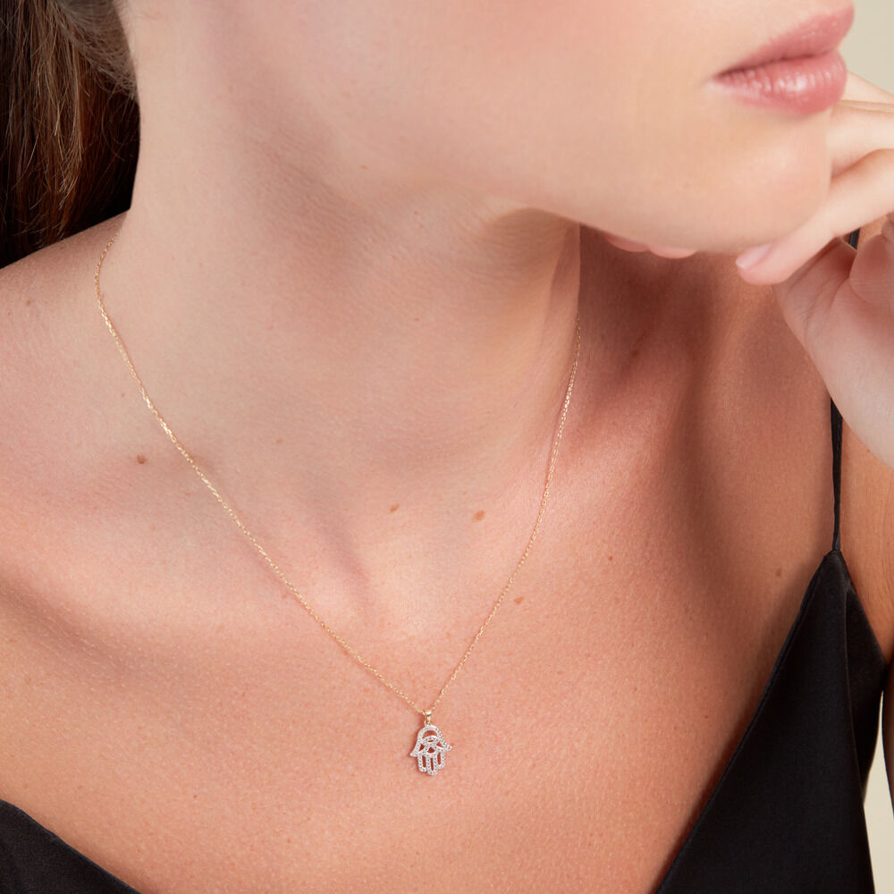 Collier Fahmida Or Jaune Diamant - Colliers avec pierres Femme | Marc Orian