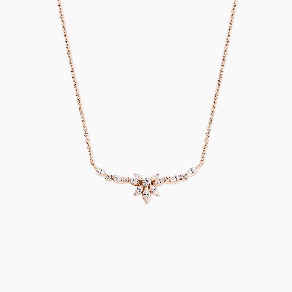 Collier Davena Argent Rose Oxyde De Zirconium - Colliers avec pierres Femme | Marc Orian
