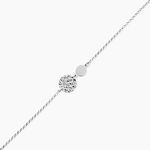 Bracelet Tatienne Argent Blanc - Bracelets Medailles Femme | Marc Orian