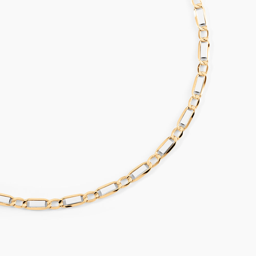 Collier Danae Plaquette Or Bicolore - Chaines Homme | Marc Orian