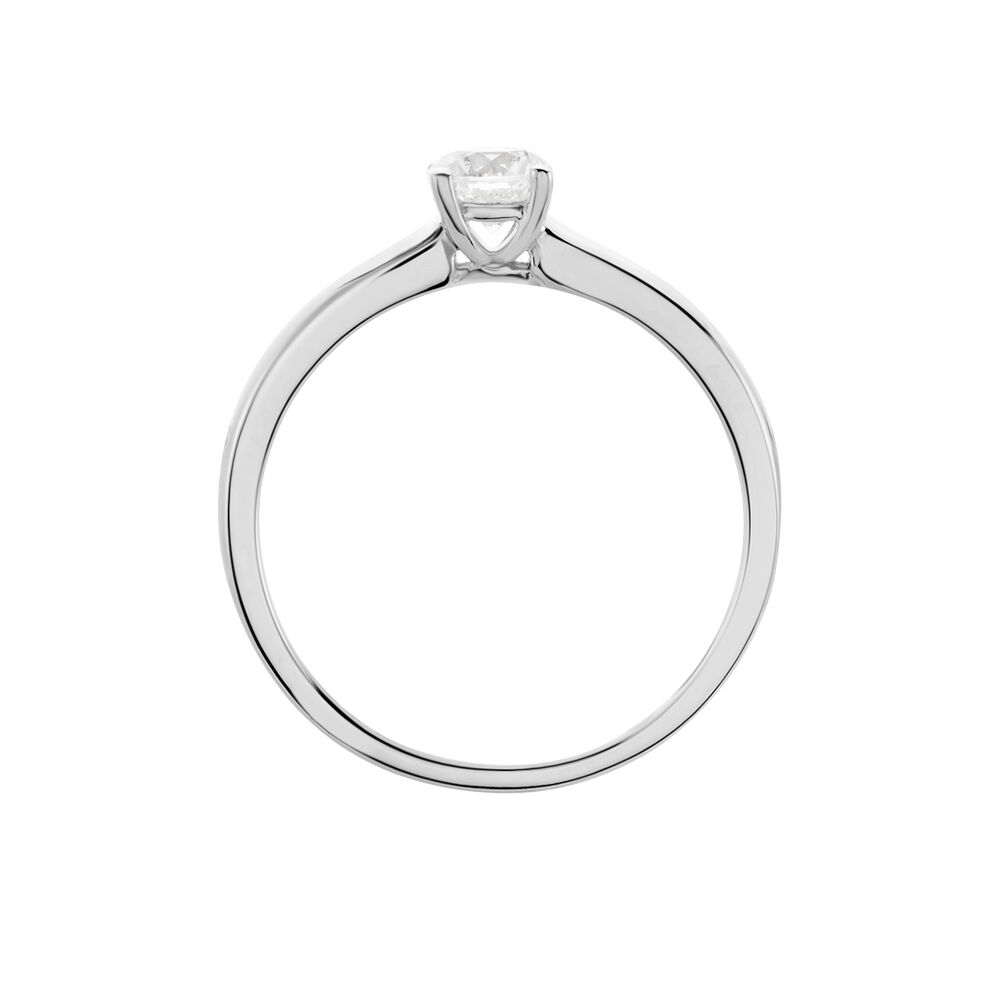 Bague Solitaire Flora Or Blanc Diamant - Solitaires Femme | Marc Orian