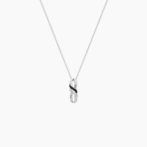 Collier Aline Or Blanc Diamant - Colliers avec pierres Femme | Marc Orian