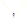 Collier Sissy Or Jaune Perle De Culture