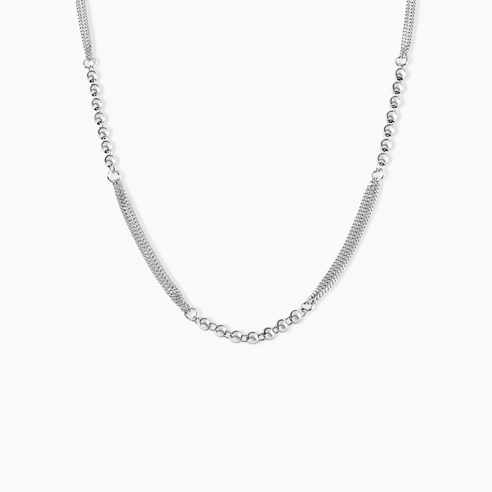 Collier Melodie Argent Blanc - Colliers fantaisie Femme | Marc Orian