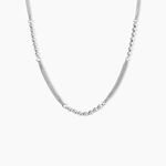 Collier Melodie Argent Blanc - Colliers fantaisie Femme | Marc Orian
