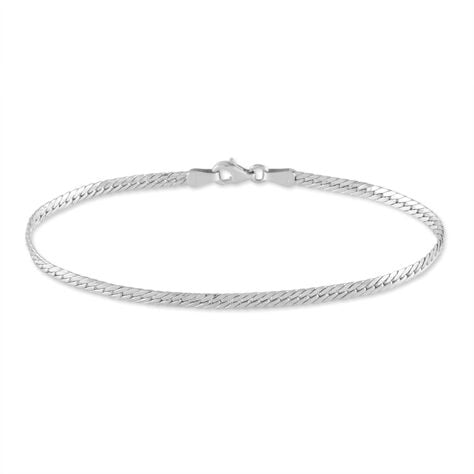Bracelet Izel Maille Anglaise Or Blanc - Bracelets mailles Femme | Marc Orian
