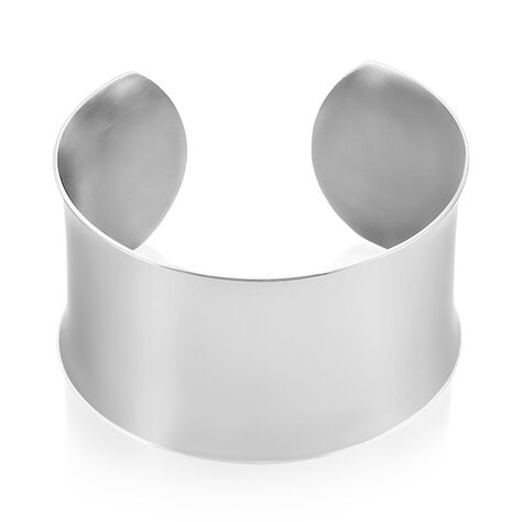 Bracelet Manchette Bento Acier Blanc - Bracelets manchettes Femme | Marc Orian