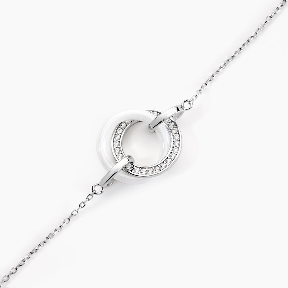 Bracelet Peer Argent Blanc Oxyde De Zirconium - Bracelets fantaisie Femme | Marc Orian