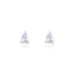 Boucles D'oreilles Puces Anaru Argent Blanc Oxyde De Zirconium - Puces Femme | Marc Orian
