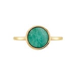 Bague Plaqu&eacute; Or Neassa Amazonite - Bijoux fantaisie Femme | Marc Orian