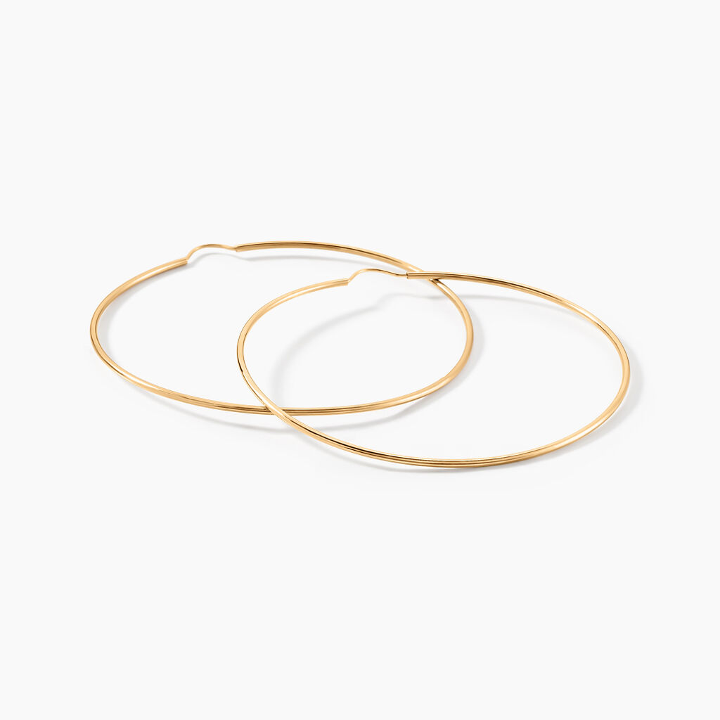 Créoles Dominae Or Jaune - Boucles d'oreilles Créoles Femme | Marc Orian