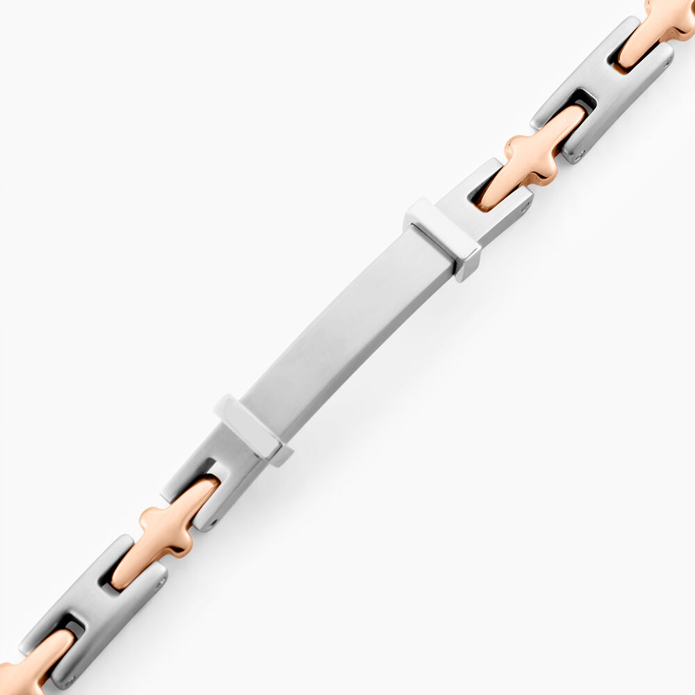 Bracelet Identit&eacute; Jourdan Haribert Acier Argent&eacute; - Gourmettes Homme | Marc Orian