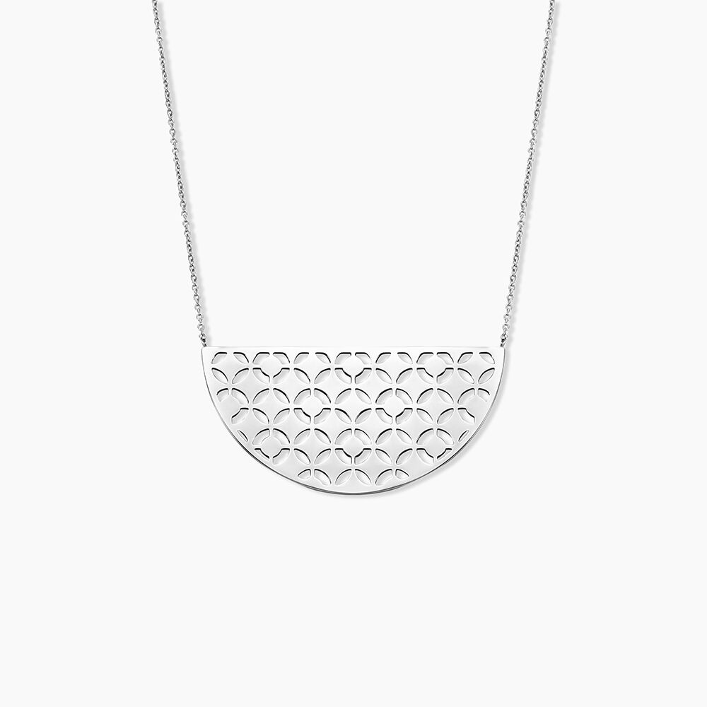 Collier Yelda Acier Blanc - Colliers fantaisie Femme | Marc Orian
