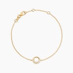 Bracelet Shiny Et Bold Plaqu&eacute; Or Jaune Oxyde De Zirconium - Bracelets fantaisie Femme | Marc Orian