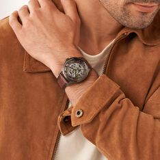 Montre Fossil Townsman Marron - Montres automatique Homme | Marc Orian