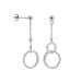 Boucles D'oreilles Pendantes Dita Argent Blanc Oxyde De Zirconium - Pendantes Femme | Marc Orian