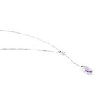 Collier Dennis Or Blanc Amethyste - Colliers avec pierres Femme | Marc Orian