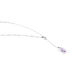 Collier Dennis Or Blanc Amethyste - Colliers avec pierres Femme | Marc Orian
