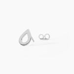 Boucles D'oreilles Puces Anh Argent Blanc - Puces Femme | Marc Orian
