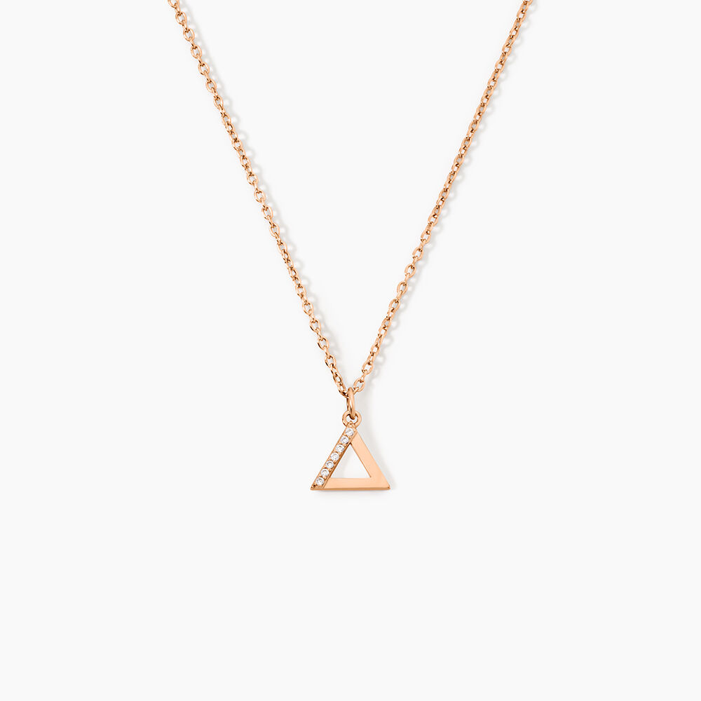 Collier Lorena Argent Rose Oxyde De Zirconium - Colliers avec pierres Femme | Marc Orian