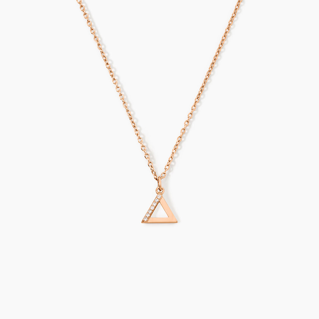 Collier Lorena Argent Rose Oxyde De Zirconium - Colliers avec pierres Femme | Marc Orian