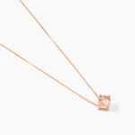 Collier Solitaire Argent Rose Rio Santa Teresa Oxyde De Zirconium - Colliers solitaires Femme | Marc Orian
