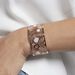 Bracelet Jonc Imagine Florette Strass Acier Rose Strass - Bracelets Pierre Femme | Marc Orian