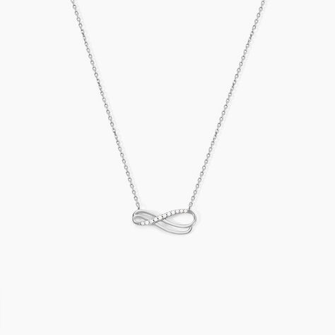Collier Lylou Argent Blanc Oxyde De Zirconium - Colliers avec pierres Femme | Marc Orian