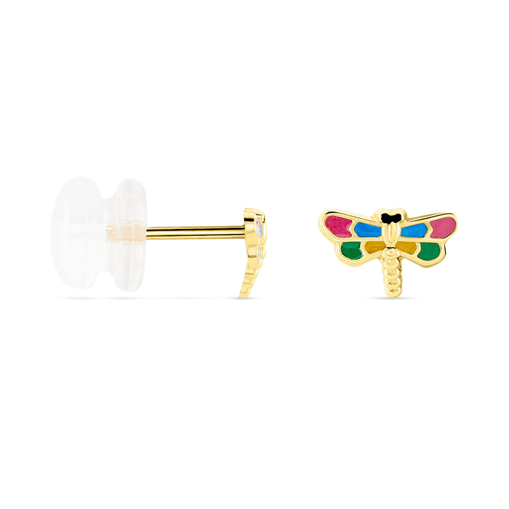 Boucles D'oreilles Puces Liberius Or Jaune - Puces Enfant | Marc Orian
