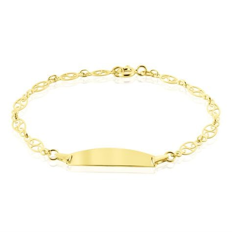 Bracelet Identité Eudoxie Maille Filigrane Or Jaune - Gourmettes Enfant | Marc Orian