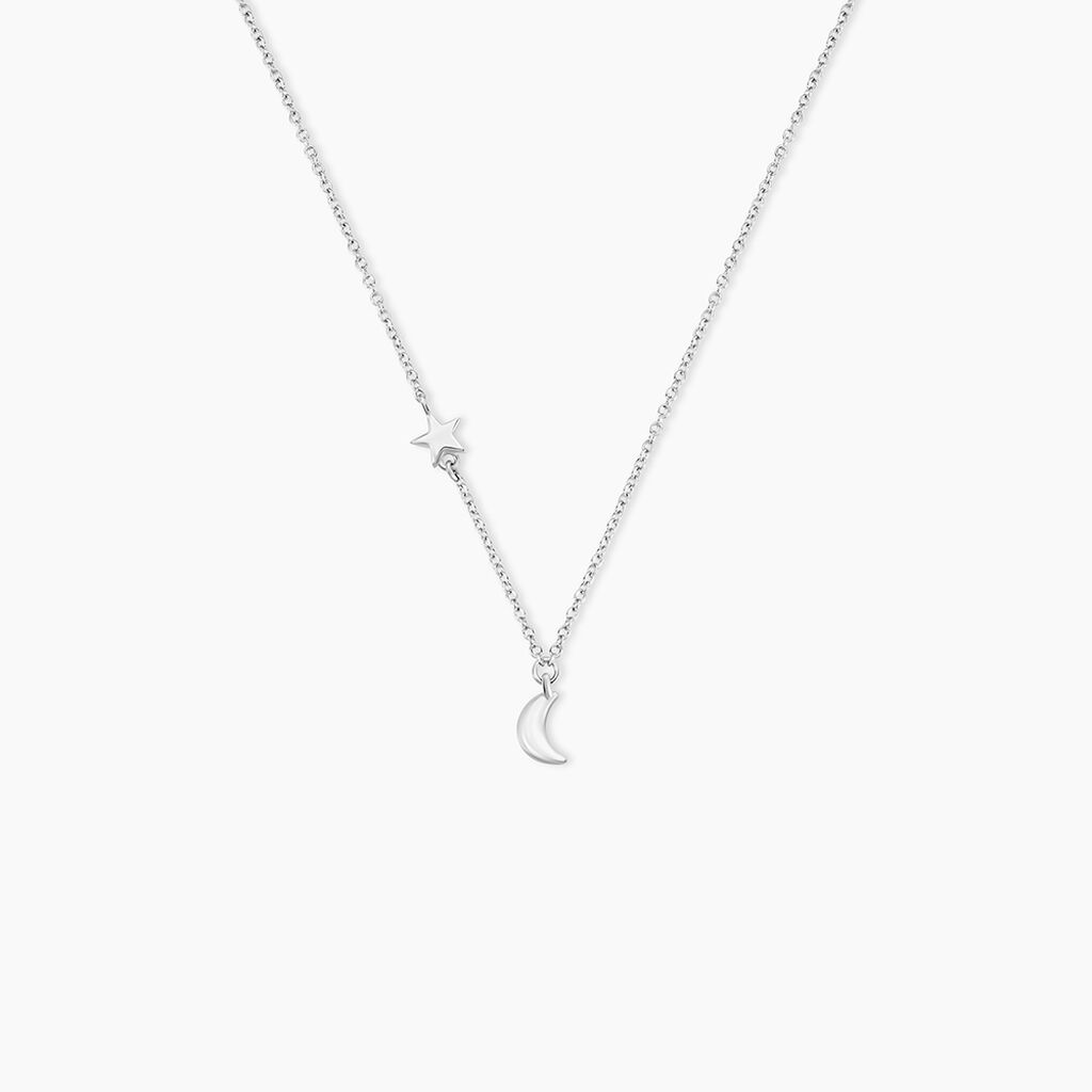 Collier Rohanne Argent Blanc - Colliers fantaisie Femme | Marc Orian