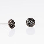 Boucles D'oreilles Puces Teani Or Blanc Diamant - Puces Femme | Marc Orian