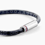 Bracelet Tommy Hilfiger Printed Cord Cuir De Veau Noir - Bracelets cuir Homme | Marc Orian