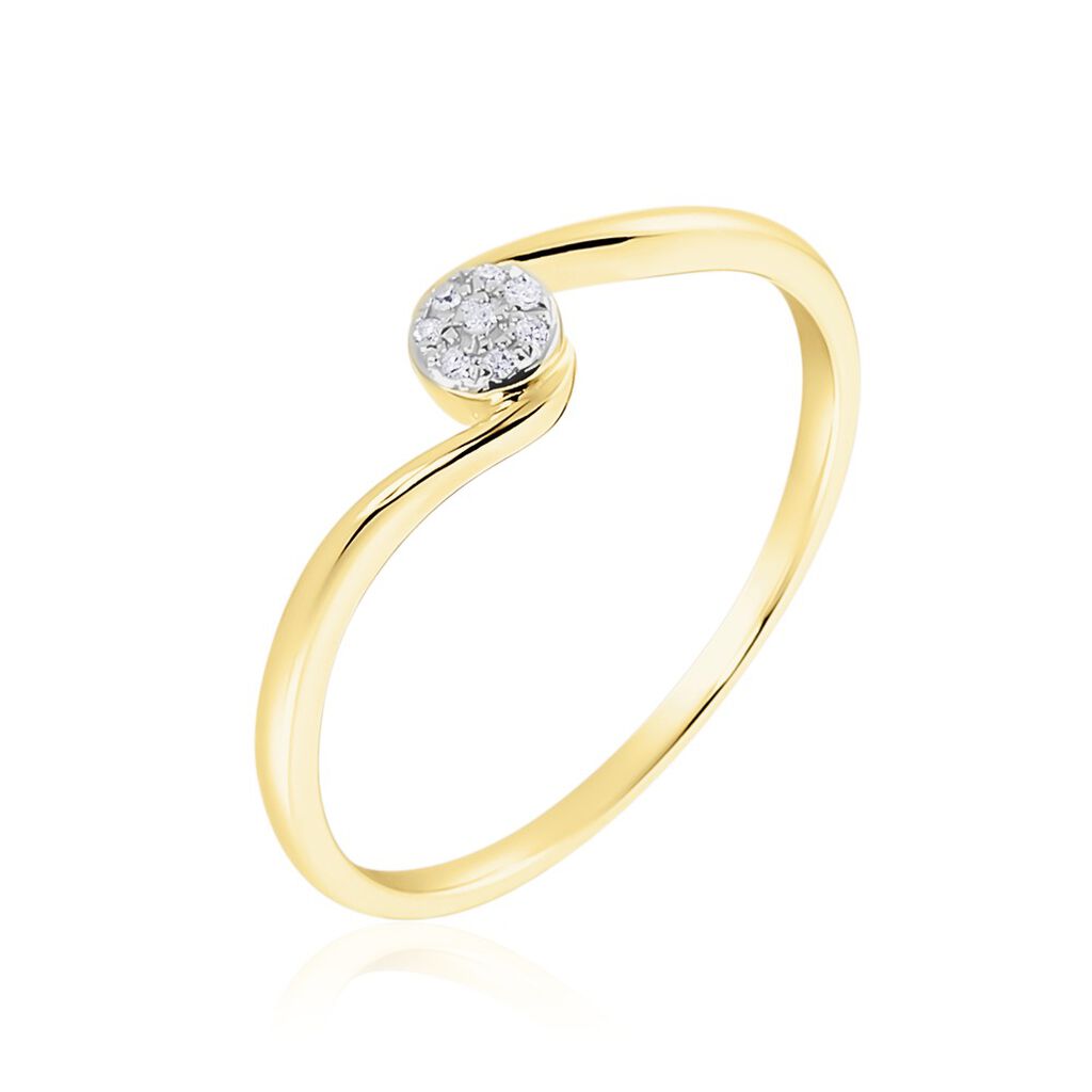 Bague Vreni Or Jaune Diamant - Bagues pierres précieuses Femme | Marc Orian
