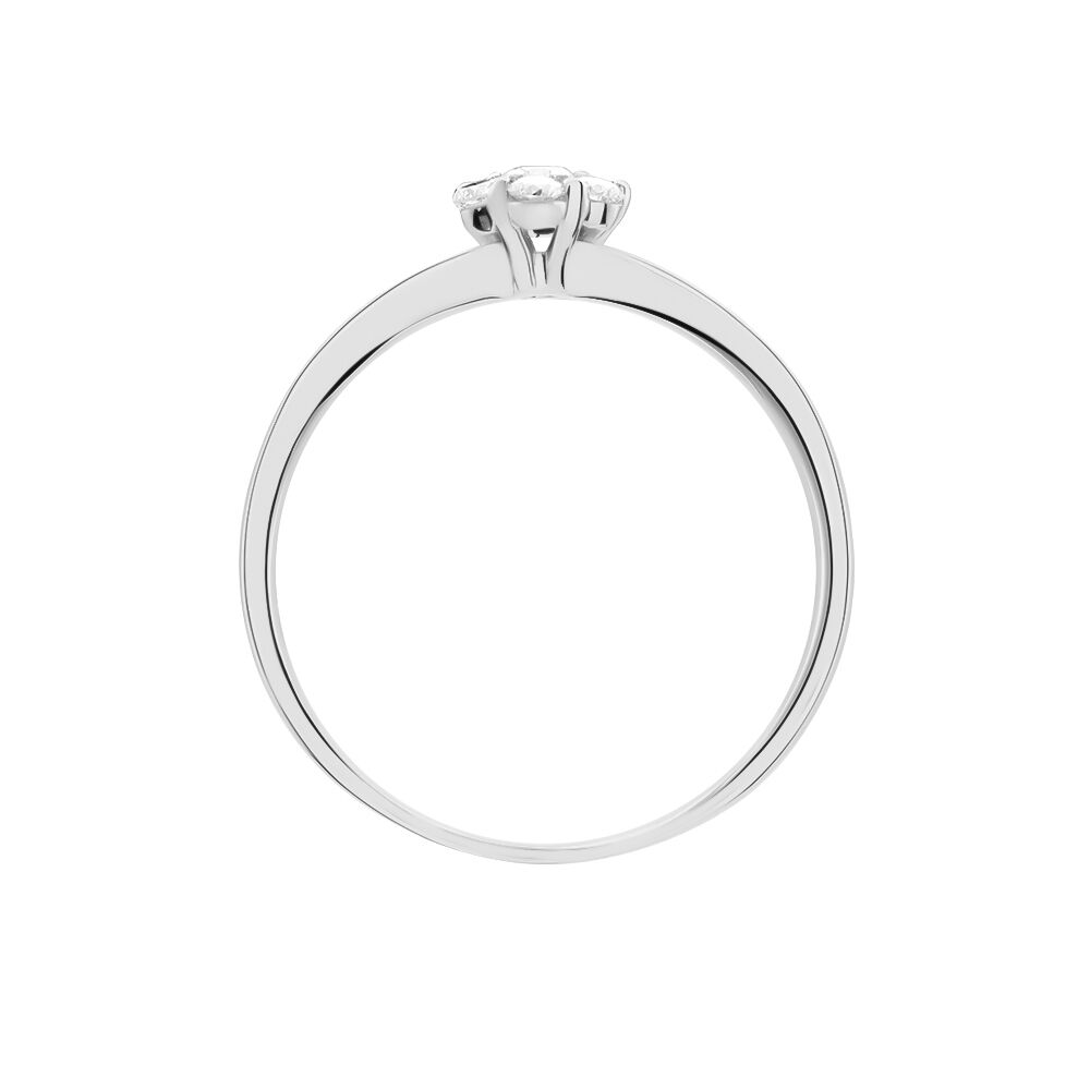 Bague Magnolia Or Blanc Diamant - Parures de mariage Femme | Marc Orian