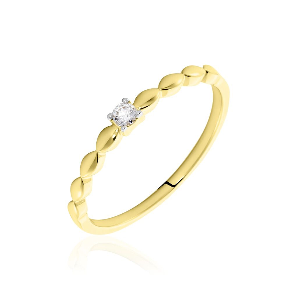 Bague Or Jaune Chantel Diamants - Solitaires Femme | Marc Orian