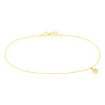 Cha&icirc;ne De Cheville Valentiane Or Jaune Oxyde De Zirconium - Chaines de cheville Femme | Marc Orian